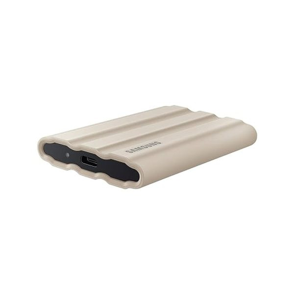 اس اس دی اکسترنال سامسونگ مدل SAMSUNG T7 SHIELD 1TB External SSD (Beige)