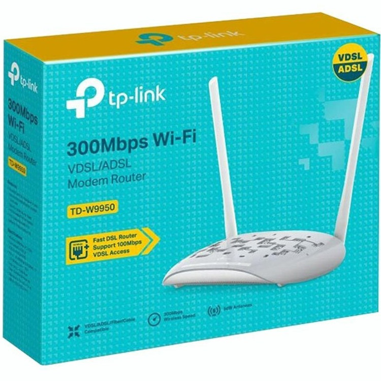 مودم روتر بی سیم تی پی لینک مدل TD-W9950 با سرعت 300 مگابیت بر ثانیه