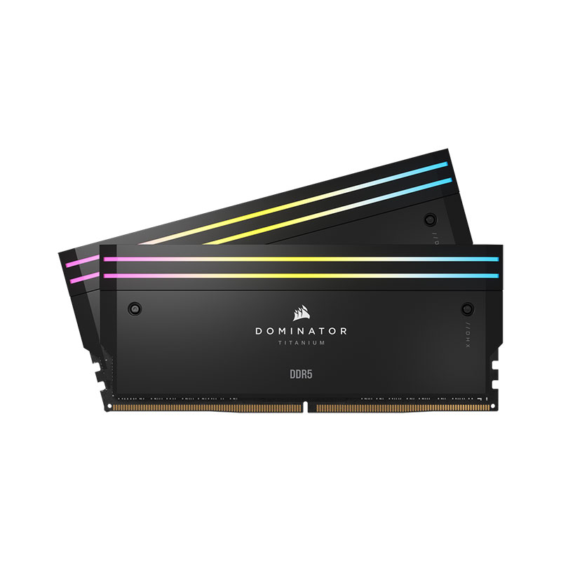 رم کورسیر مدل CORSAIR DOMINATOR TITANIUM RGB 32GB Dual 6600Mhz BLACK