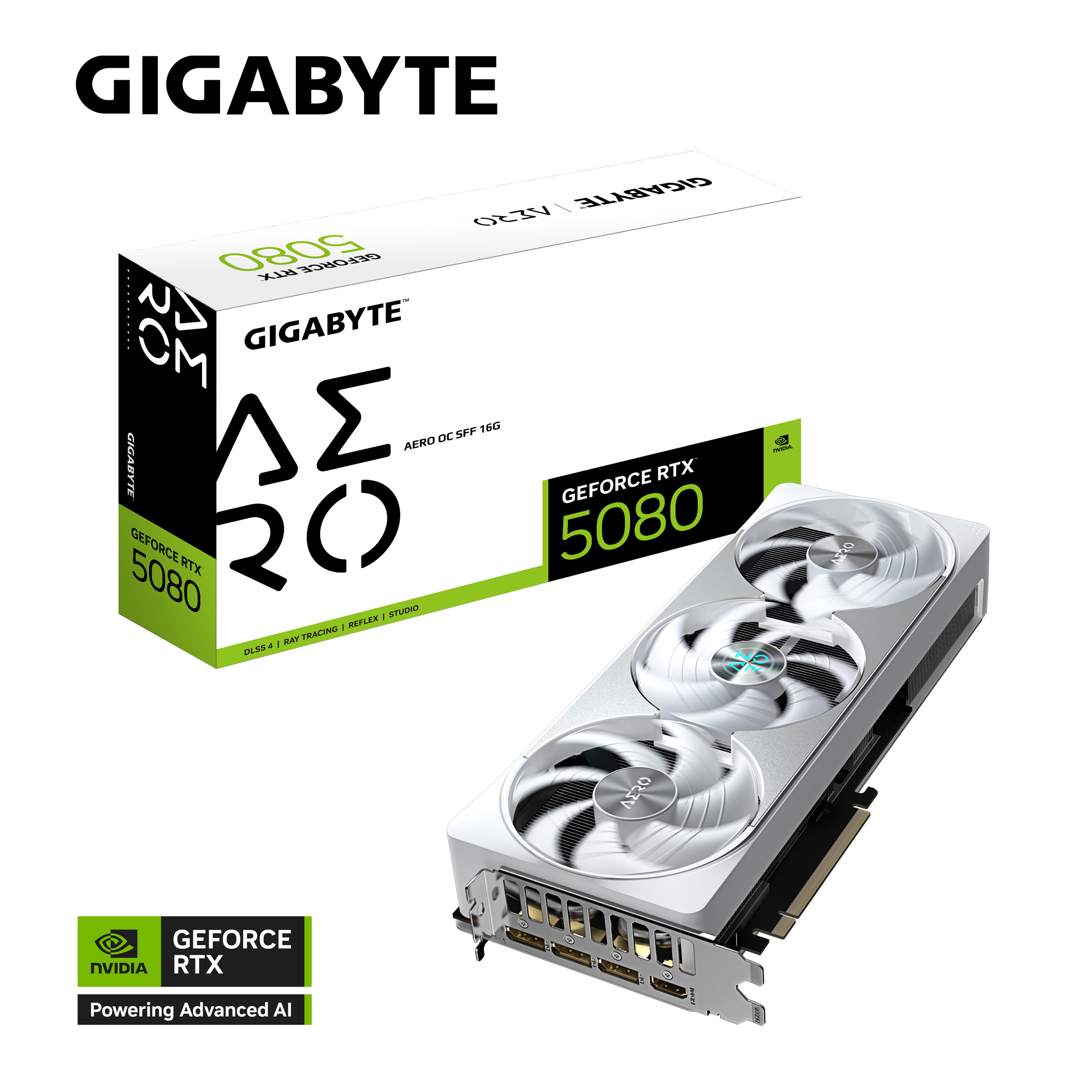 کارت گرافیک گیگابایت مدل GIGABYTE GeForce RTX 5080 AERO OC SFF 16G