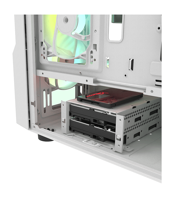 کیس کامپیوتر دارک فلش مدل DK431 Glass E-ATX WH