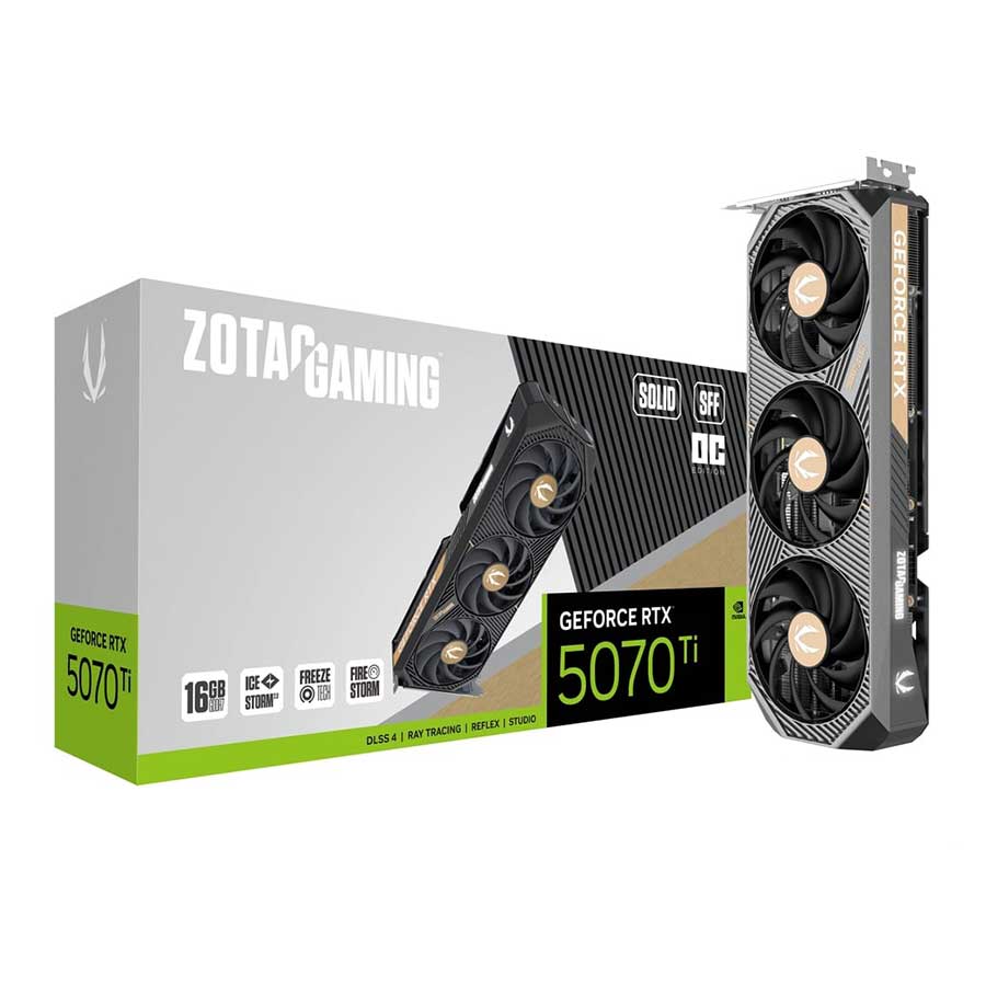 کارت گرافیک زوتک مدل ZOTAC GAMING GeForce RTX 5070 Ti SOLID SFF OC 16GB
