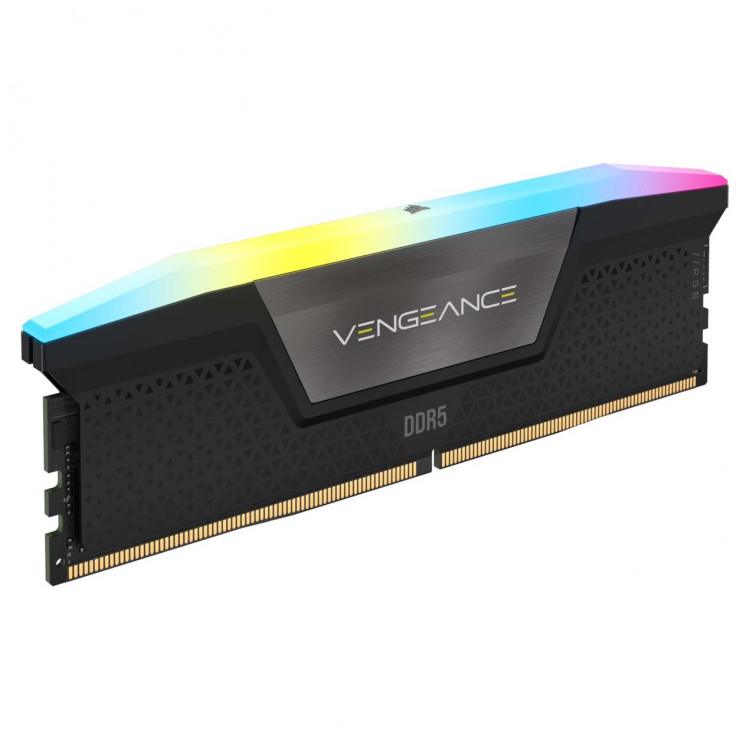 رم کورسیر مدل CORSAIR VENGEANCE RGB 64GB (DUAL) 5200MHz CL40 Black