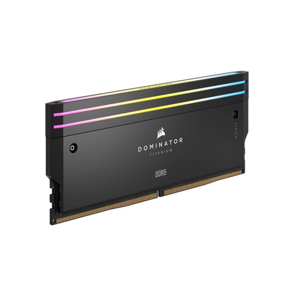 رم کورسیر مدل CORSAIR DOMINATOR TITANIUM RGB 32GB (DUAL) 7200 CL34 BLACK