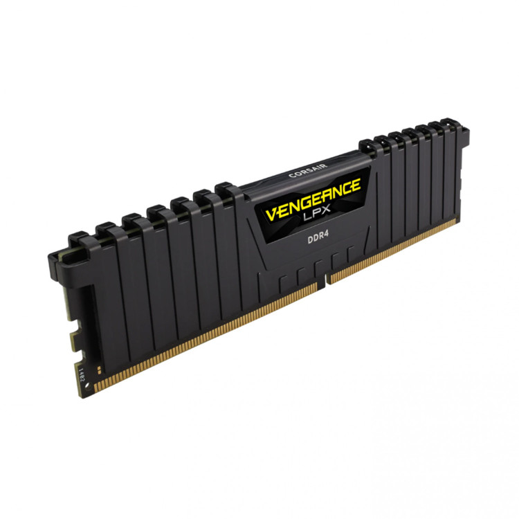 رم کورسیر مدل CORSAIR VENGEANCE LPX 16GB (DUAL) 3200Mhz CL16 BLACK