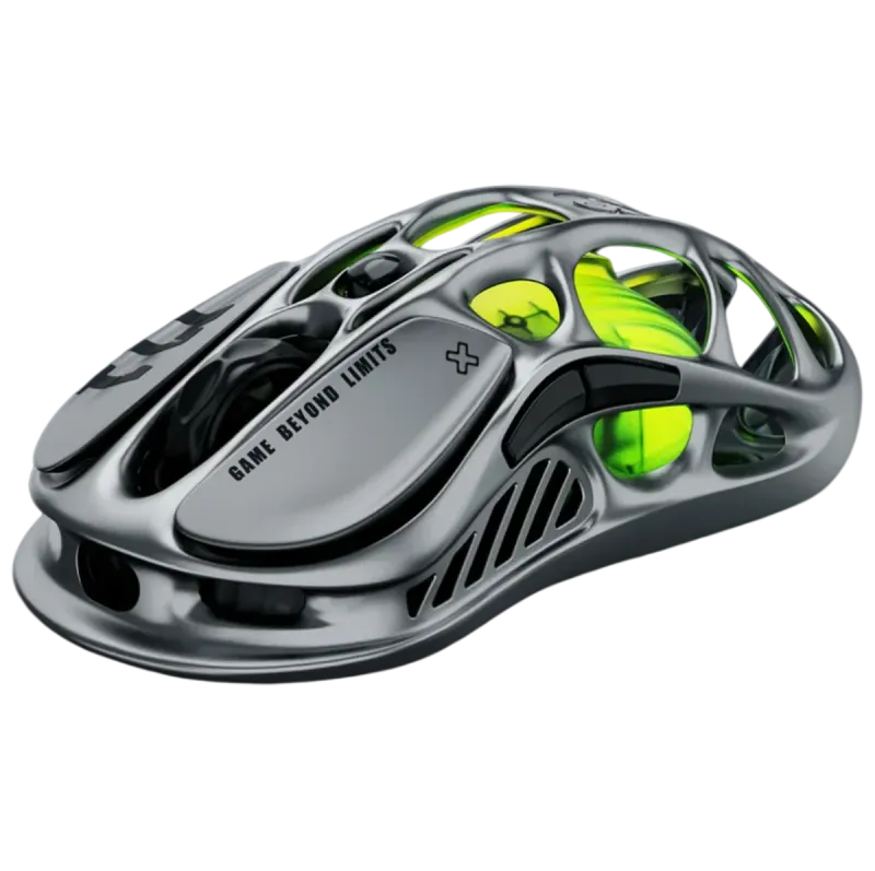 موس گیمینگ گراوا استار مدل GravaStar Mercury M1 Pro - Interstellar Silver