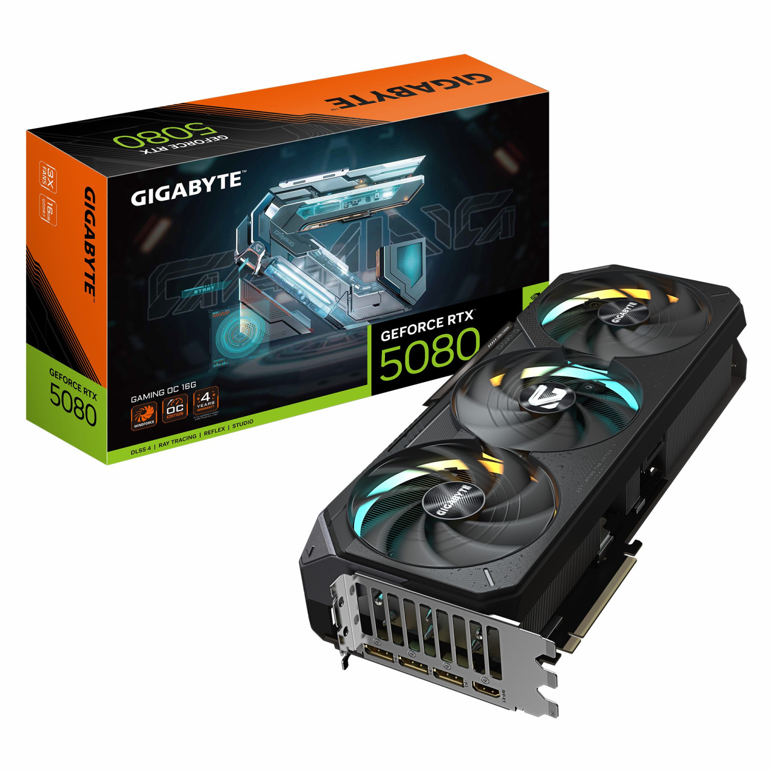 کارت گرافیک گیگابایت مدل GIGABYTE RTX 5080 Gaming OC 16G