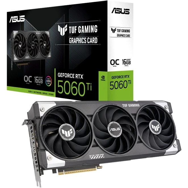 کارت گرافیک ایسوس مدل ASUS TUF GAMING RTX 5060 Ti OC 16GB