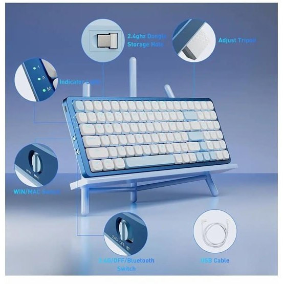 کیبورد ردراگون مدل Redragon EVA PRO K684 WB