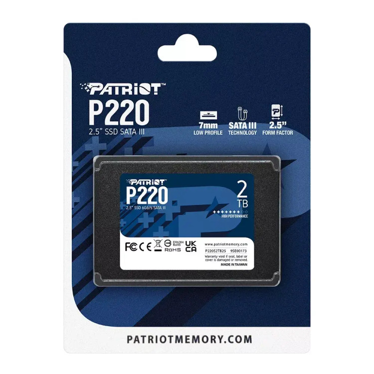 اس اس دی پاتریوت مدل PATRIOT P220 2TB SATA SSD
