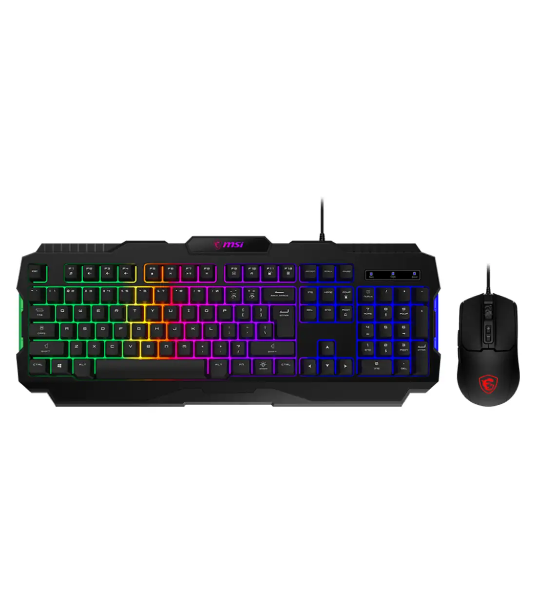 کیبورد و موس گیمینگ ام اس آی FORGE GK100 COMBO