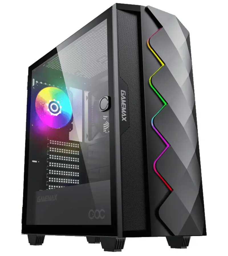 کیس گیمینگ گیم‌ مکس مدل GAMEMAX Diamond COC Black