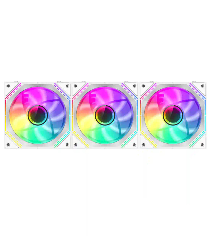 فن کیس گیم مکس GameMax FN12A S3I White 3x