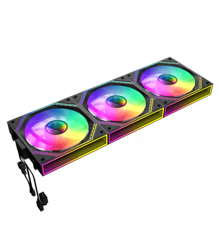 فن کیس گیم مکس مدل GameMax FN12A-S3I-R Black 3x