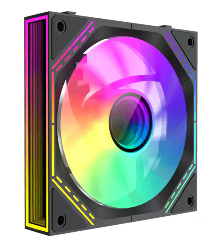 فن کیس گیم مکس مدل GameMax FN12A-S3I-R Black 3x