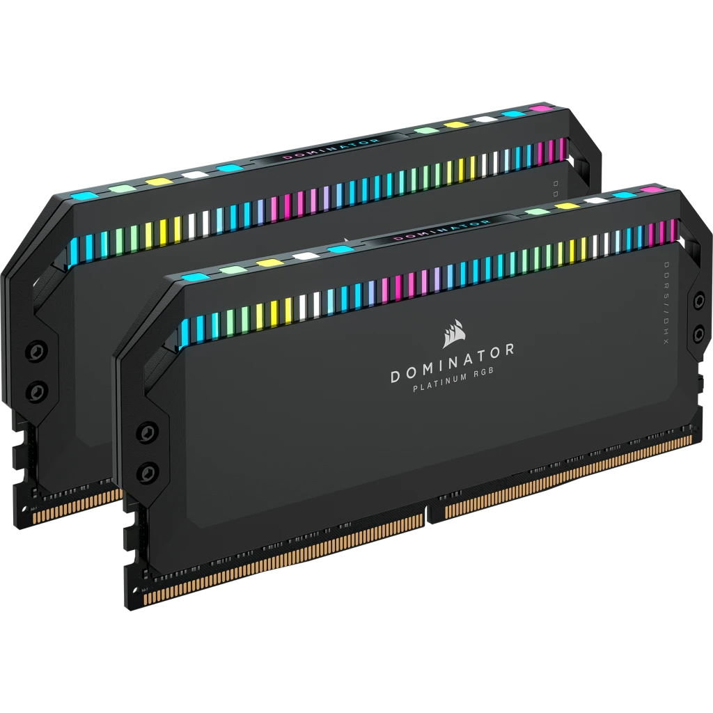 رم کورسیر مدل CORSAIR DOMINATOR PLATINUM 32GB(16GBx2) 7200Mhz RGB BLACK CL34