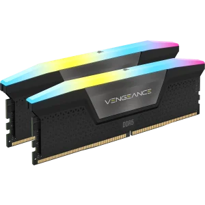 رم کورسیر مدل CORSAIR VENGEANCE 32GB(16GBx2) 6800Mhz RGB BLACK CL40