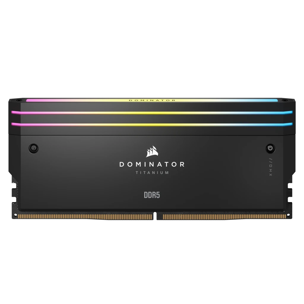 رم کورسیر مدل CORSAIR DOMINATOR TITANIUM RGB 96GB (DUAL) 6800Mhz CL40 BLACK