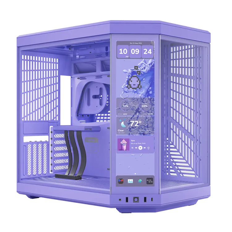 نمایشگر کیس هایت مدل HYTE Y70 Touch infinite Display TARO MILK