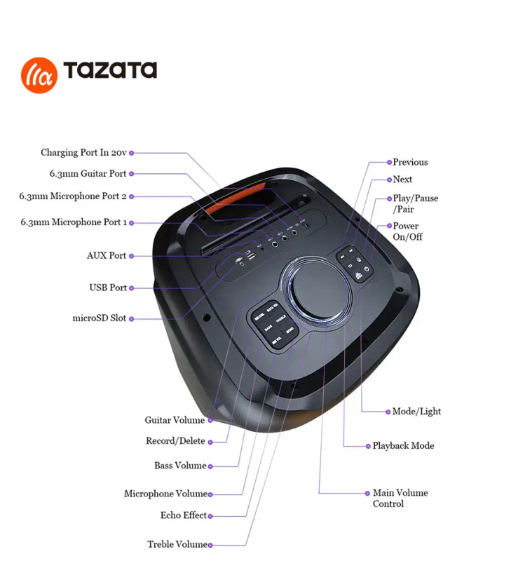 اسپیکر تازاتا مدل TAZATA PARTY FS-L2212