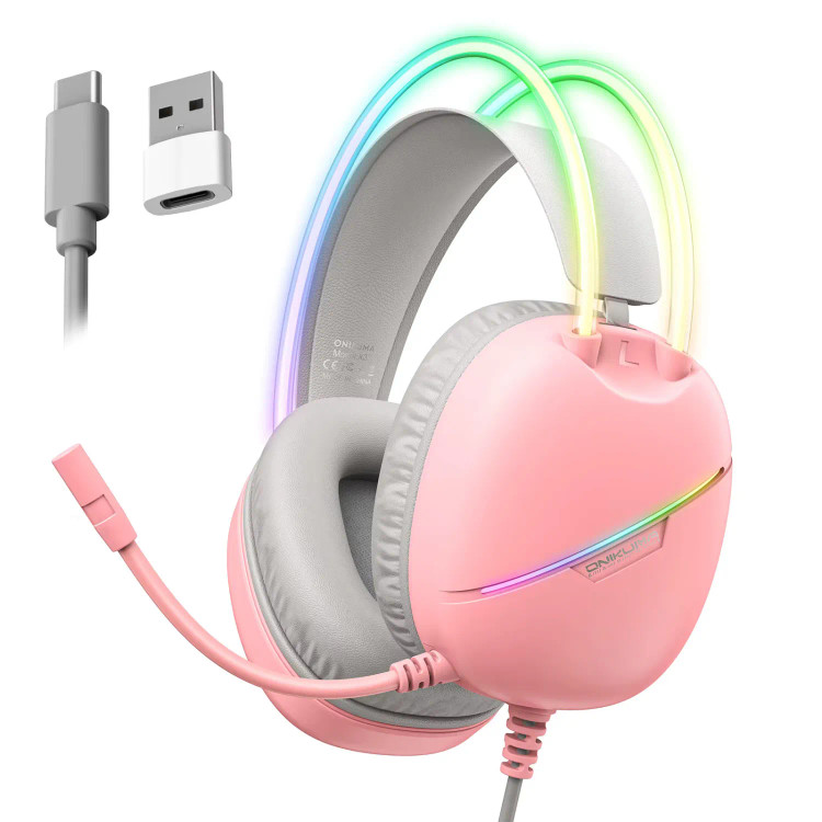 هدست اونیکوما مدل Onikuma X33 Wired Pink
