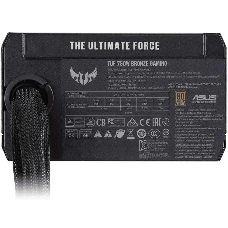 پاور ایسوس مدل ASUS TUF GAMING 750B Bronze