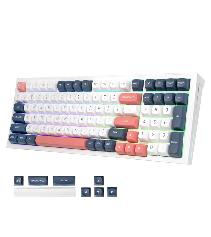 کیبورد ردراگون مدل Redragon Flamberge K723 WBR PRO