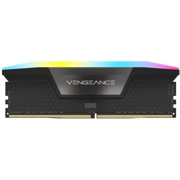 رم کورسیر مدل CORSAIR VENGEANCE RGB 16GB (SINGLE) 5200Mhz CL40 BLACK