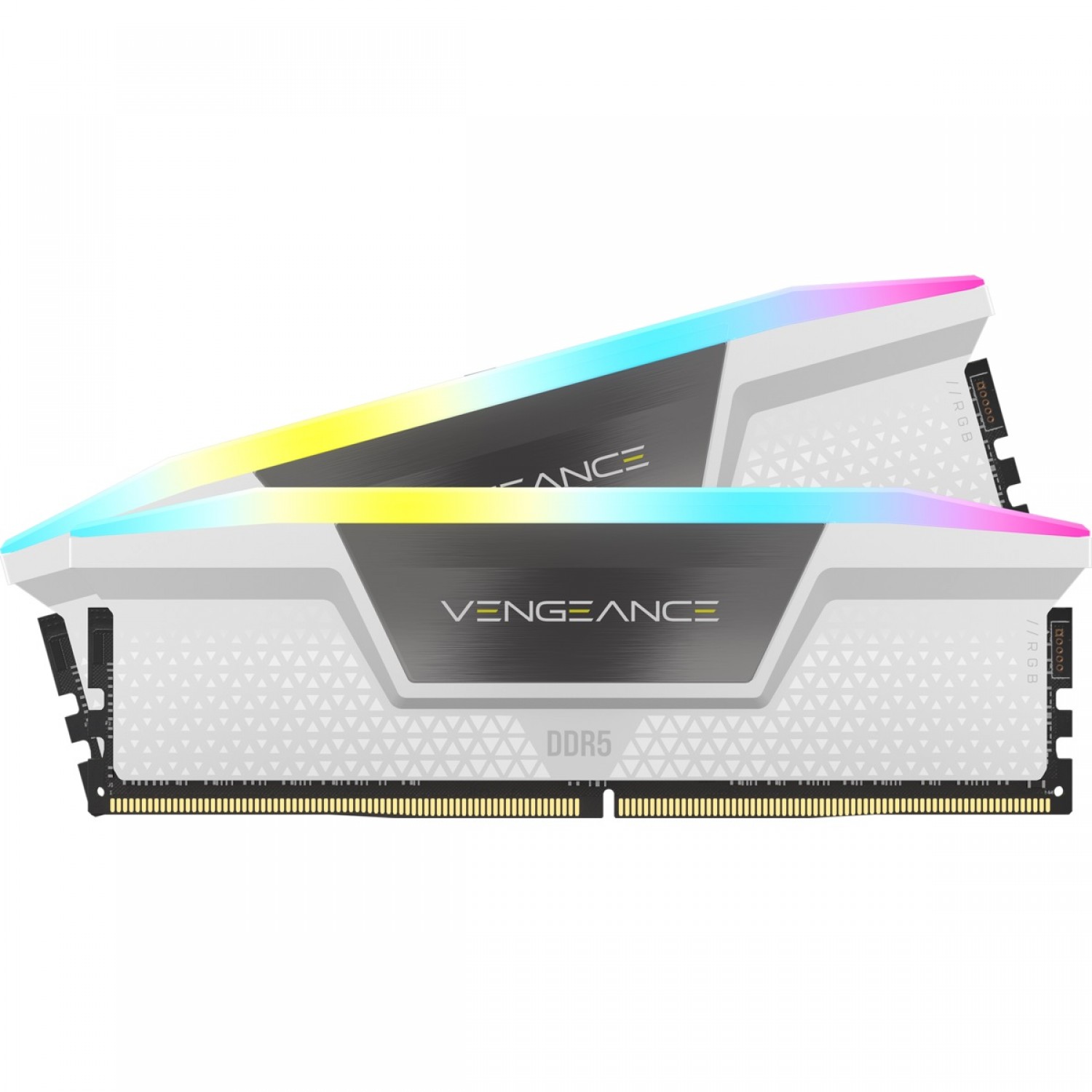 رم کورسیر مدل CORSAIR VENGEANCE RGB 32GB (DUAL) 5200MHz CL40 WHITE