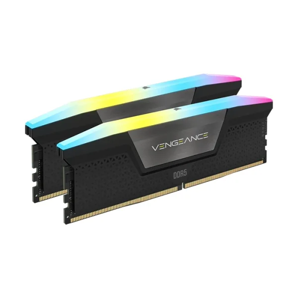 رم کورسیر مدل CORSAIR VENGEANCE 32GB 16GB×2 6000MHz CL40 DDR5 RGB AMD EXPO