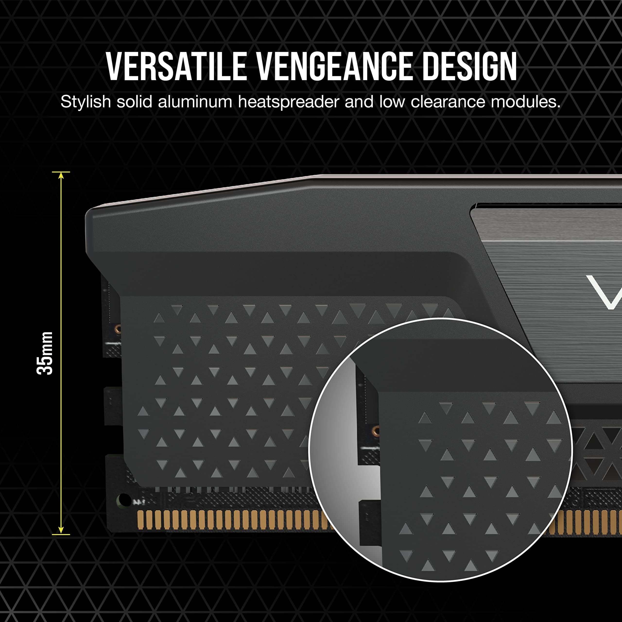 رم کورسیر مدل CORSAIR VENGEANCE LPX 64GB (DUAL) 5600MHz CL40 BLACK