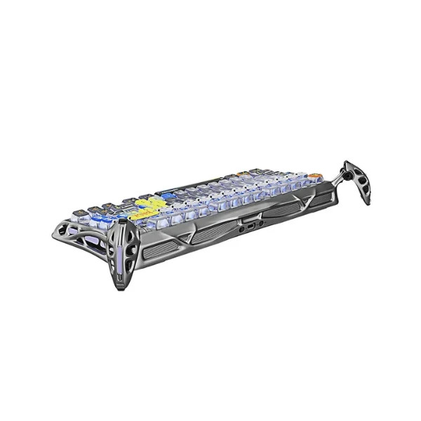 کیبورد گیمینگ گراوا استار مدل GravaStar Mercury K1 Pro Special Edition - Interstellar Silver