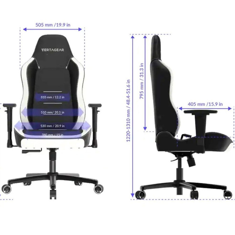 صندلی گیمینگ ورتاگیر مدل VERTAGEAR SL3800 Black White