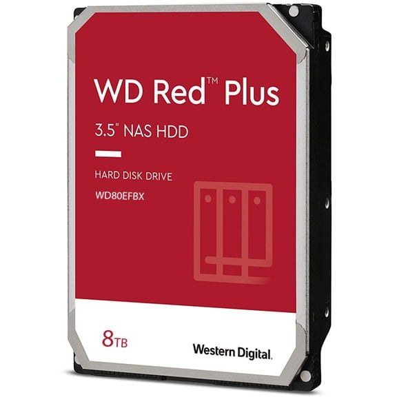 هارد اینترنال وسترن دیجیتال مدل Western Digital Red Plus 8TB WD80EFBX