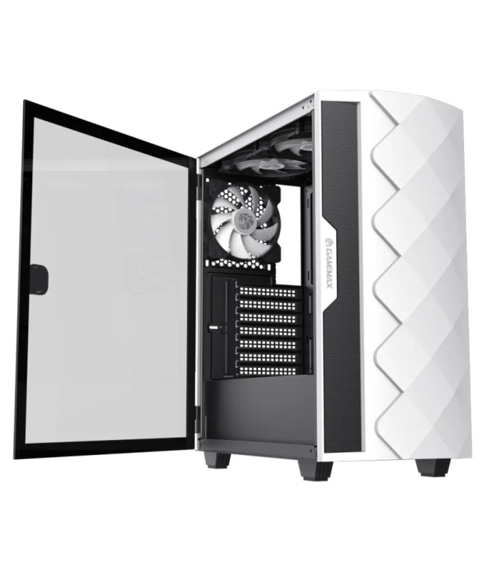 کیس گیمینگ گیم مکس مدل GAMEMAX Diamond CP White