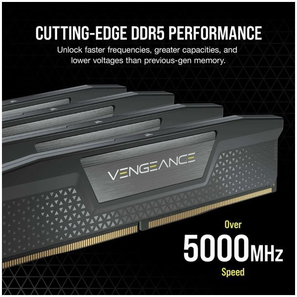 رم کورسیر مدل CORSAIR VENGEANCE LPX 16GB (SINGLE) 5200Mhz CL40 BLACK
