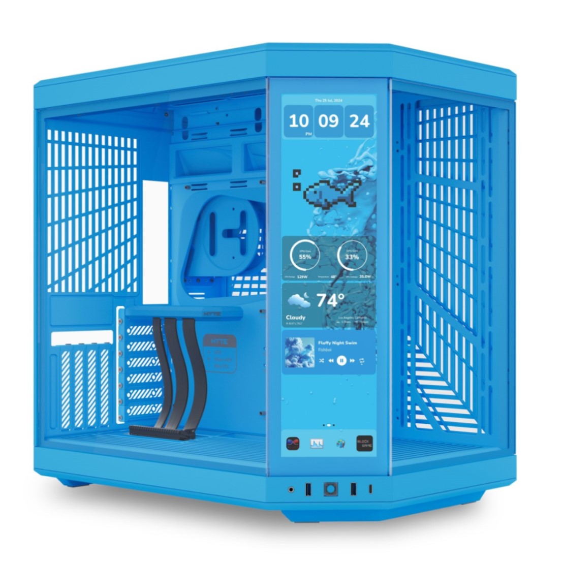 کیس هایت مدل HYTE Y70 TOUCH INFINITE BLUEBERRY MILK