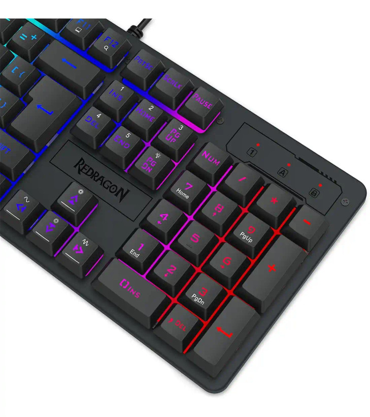 کیبورد ردراگون مدل Redragon K521 Rainbow Black
