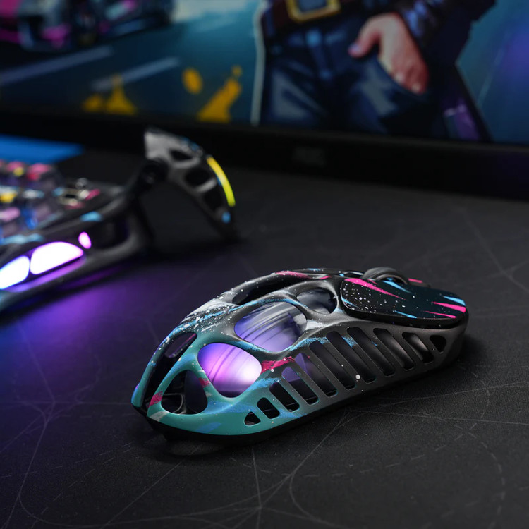 موس گیمینگ گراوا استار مدل Gravastar Mercury X Pro - Neon Graffiti 8K