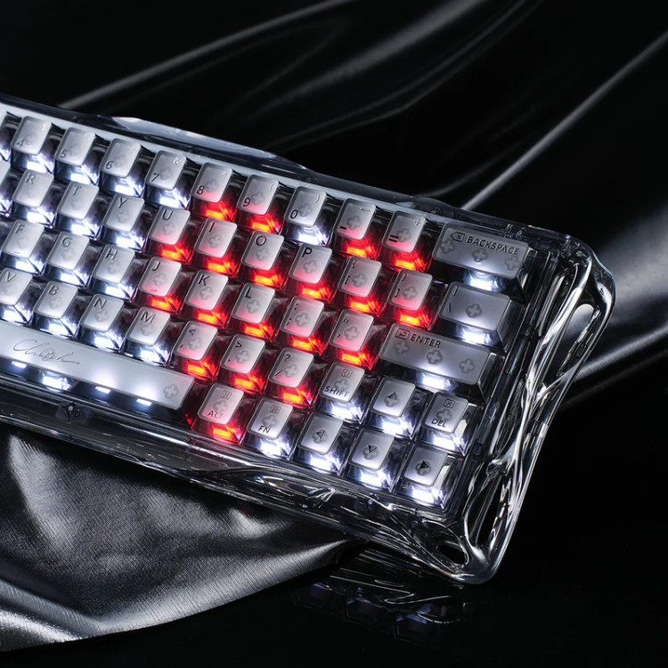 کیبورد گیمینگ گراوا استار مدل Gravastar Mercury V60 - Onyx Crystal