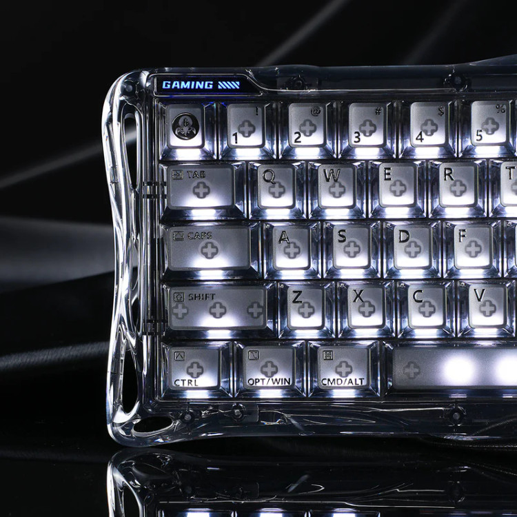 کیبورد گیمینگ گراوا استار مدل Gravastar Mercury V60 - Onyx Crystal