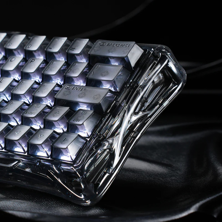 کیبورد گیمینگ گراوا استار مدل Gravastar Mercury V60 - Onyx Crystal