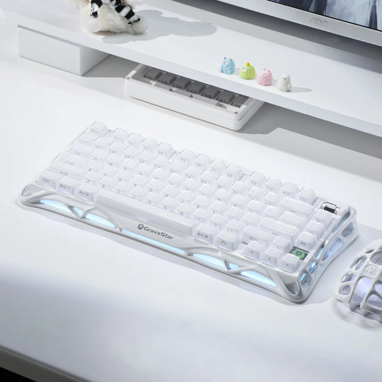 کیبورد گیمینگ گراوا استار مدل Gravastar Mercury K1 - White