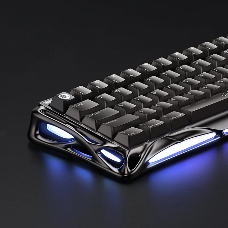 کیبورد گیمینگ گراوا استار مدل Gravastar Mercury V60 Pro - GunMetal