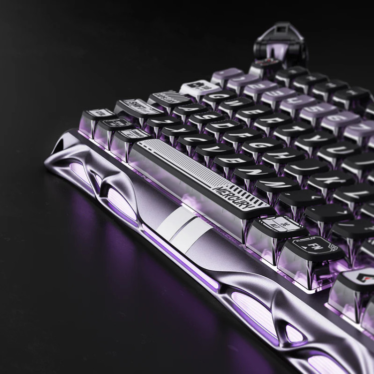 کیبورد گیمینگ گراوا استار مدل Gravastar Mercury V75 Pro - Iron Purple