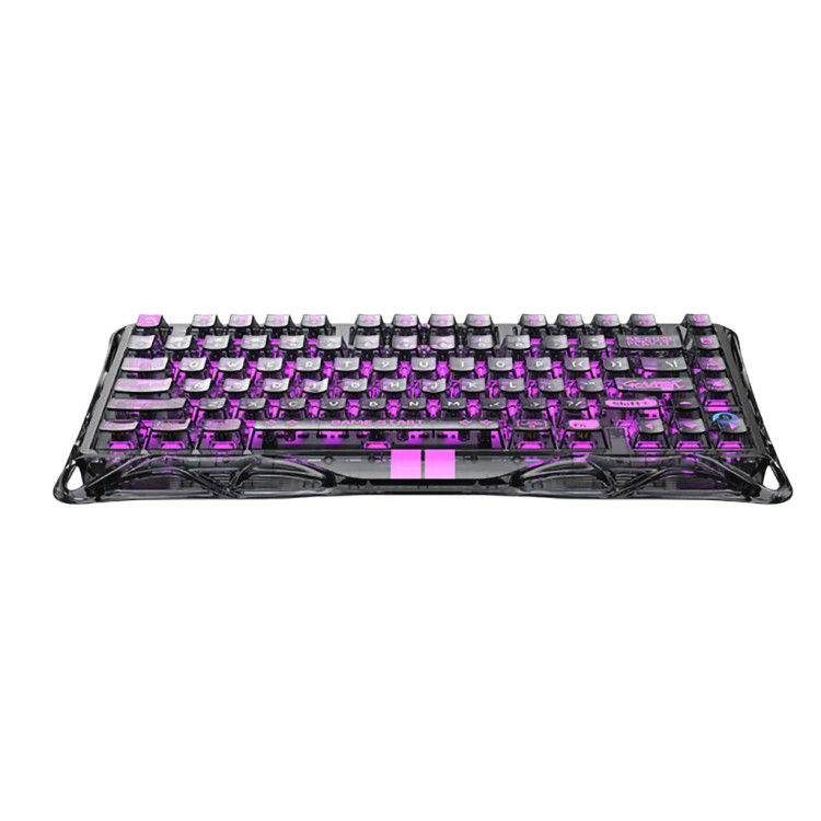کیبورد گیمینگ گراوا استار مدل Gravastar Mercury V75 Lite - Transparent Black