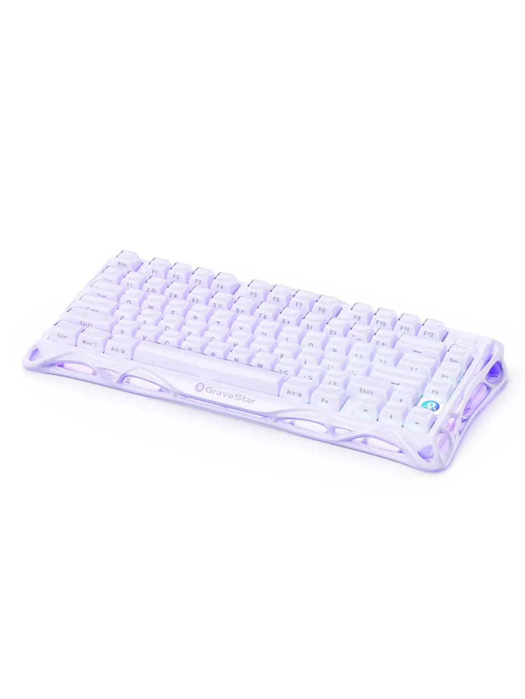 کیبورد گیمینگ گراوا استار مدل Gravastar Mercury V75 - Lavender Purple