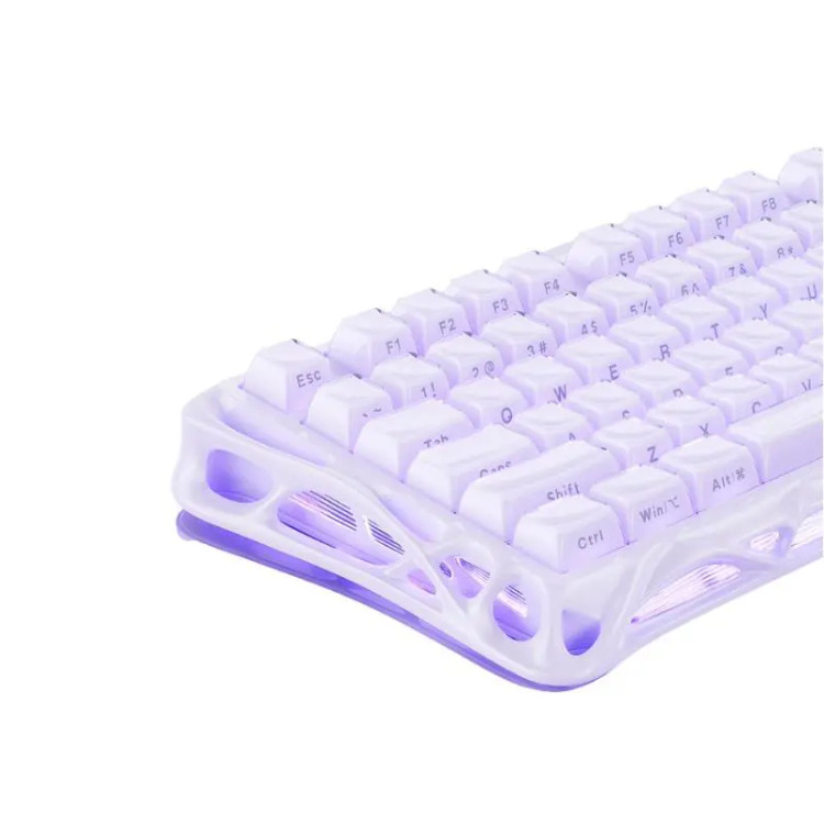 کیبورد گیمینگ گراوا استار مدل Gravastar Mercury V75 - Lavender Purple