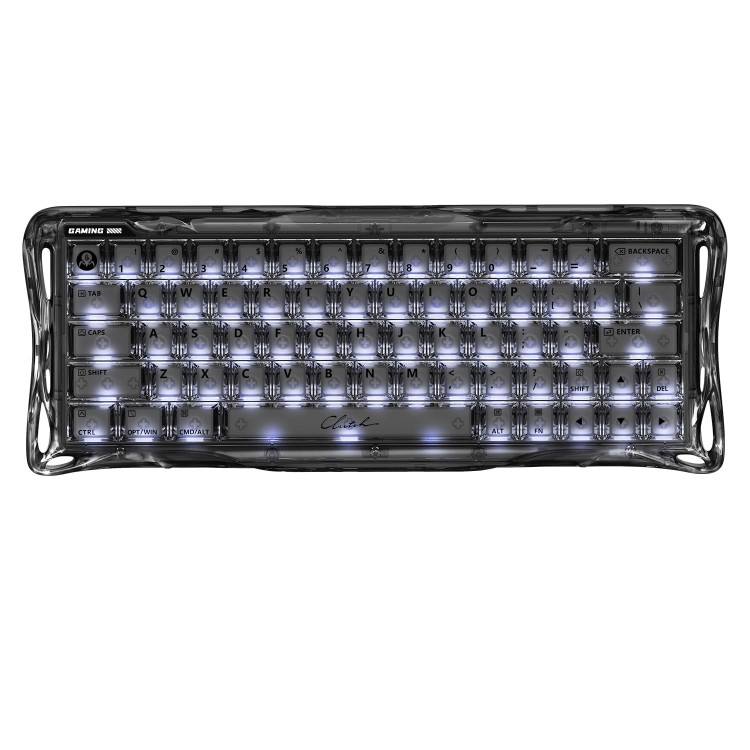 کیبورد گیمینگ گراوا استار مدل Gravastar Mercury V60 - Onyx Crystal