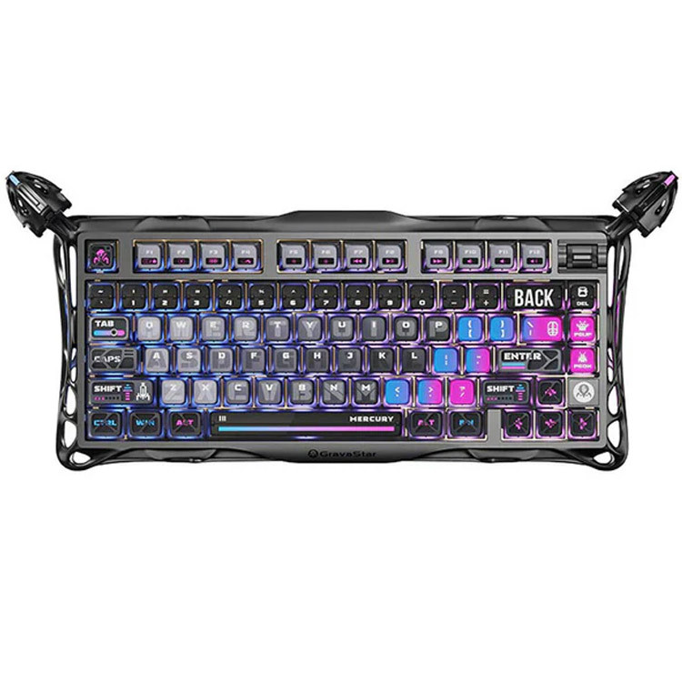 کیبورد گیمینگ گراوا استار مدل GravaStar Mercury K1 Pro - Galaxy Black